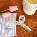 Barrette à cheveux perlée